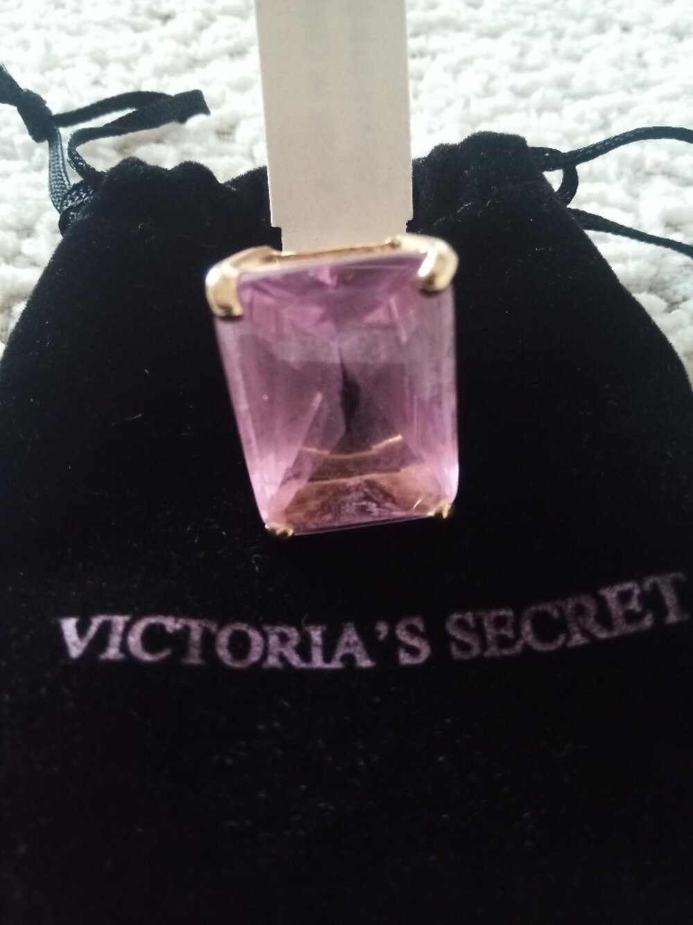 Victoria's Secret Chunky Pink Ring, Costume Fashion Jewelry